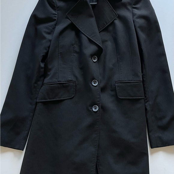 Mexx Long Black Fitted Blazer early 00s US size 8 - Picture 4 of 7